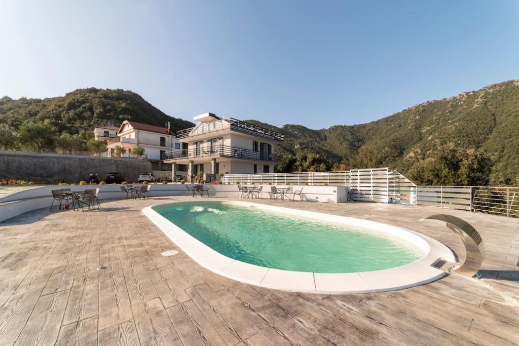 Appartamento Emma Con Piscina - Vista Mare"Tenuta Croce" 살레르노 외부 사진